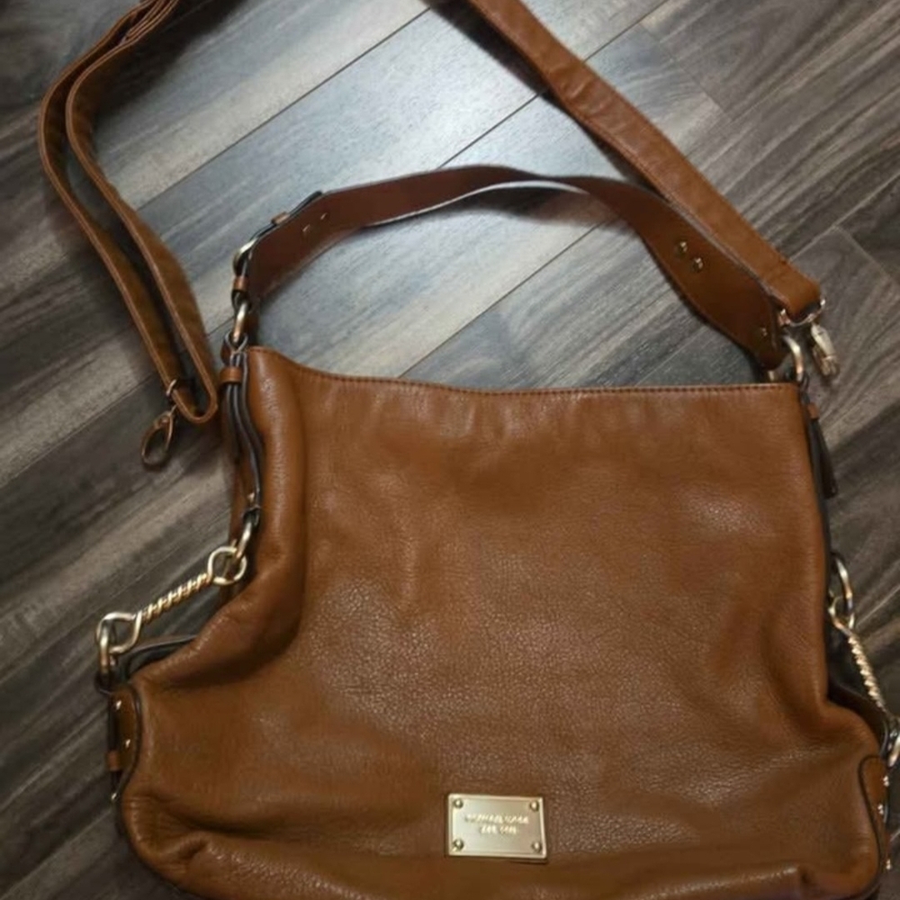 Michael Kors Tan Leather Shoulder Bag